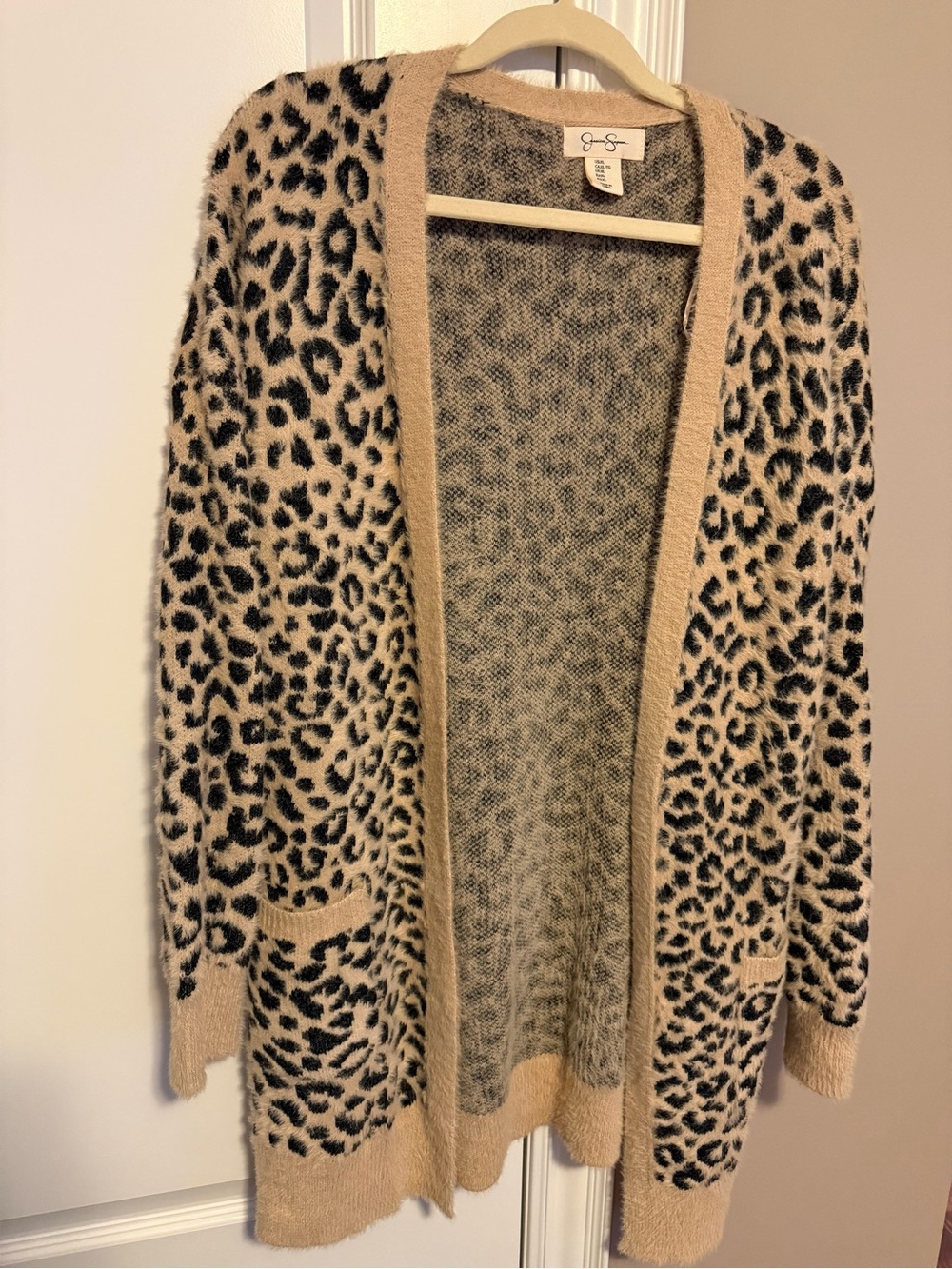 Jessica Simpson Leopard Print Long Cardigan – Size XL